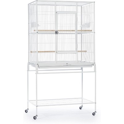 Prevue Pet Products Wrought Iron Flight Cage with Stand, Chalk White (F047)