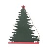 Transpac Wood 12.6 in. Green Christmas Holiday Tree Countdown - 3 of 4
