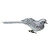 Northlight Glittered Bird Clip-On Christmas Ornament - 6" - Silver-tone - 4 of 4