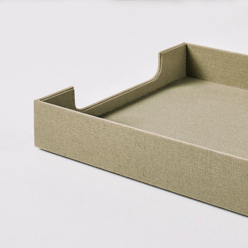 Fabric Paper Desk Tray Sage Green - Hearth &#38; Hand&#8482; with Magnolia, 4 of 5