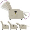 vidaXL Massage Recliner Chair Reclining Armchair for Elderly Faux Leather - 2 of 4