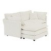 NicBex 76 Inch Sofa Bed,Modern Comfy Chenille Loveseat Sofa with Deep Seat & 4 Pillows,Upholstered 2-Seater Couch for Living Room - 3 of 4
