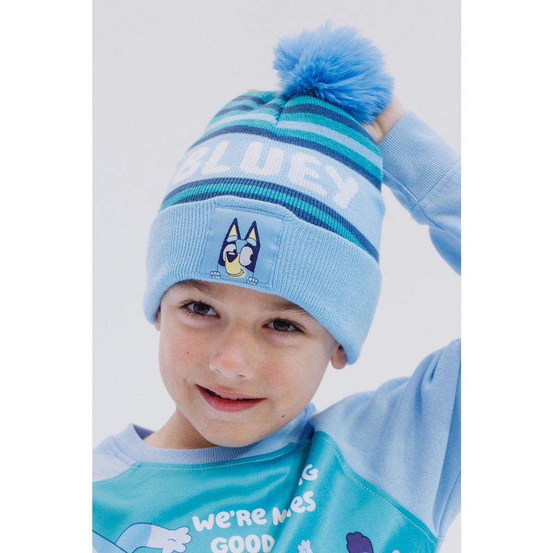 Bluey Fleece Sweatshirt and Cotton Gauze Hat Toddler to Little Kid, 5 of 8