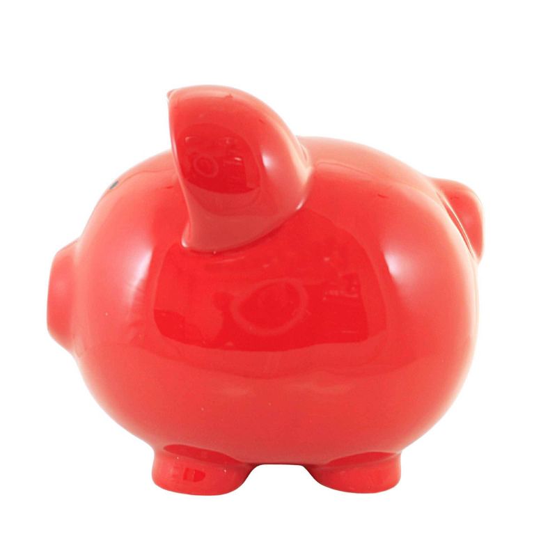 Child To Cherish 7.5 Inch Red Big Ear Piggy Bank Money Saving Decorative Banks, 3 of 4
