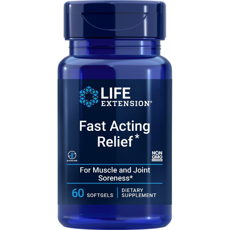 Life Extension Fast Acting Relief  -  60 Softgel, 1 of 3