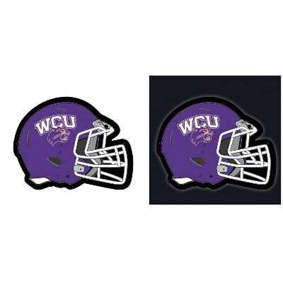 Evergreen Ultra-Thin Edgelight LED Wall Decor, Helmet, Western Carolina University- 19.5 x 15 Inches Made In USA