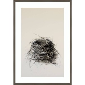 28" x 41" Fledged Nest by Kris Ekstrand Wood Framed Wall Art Print - Amanti Art: Giclee, Modern Decor - 1 of 4