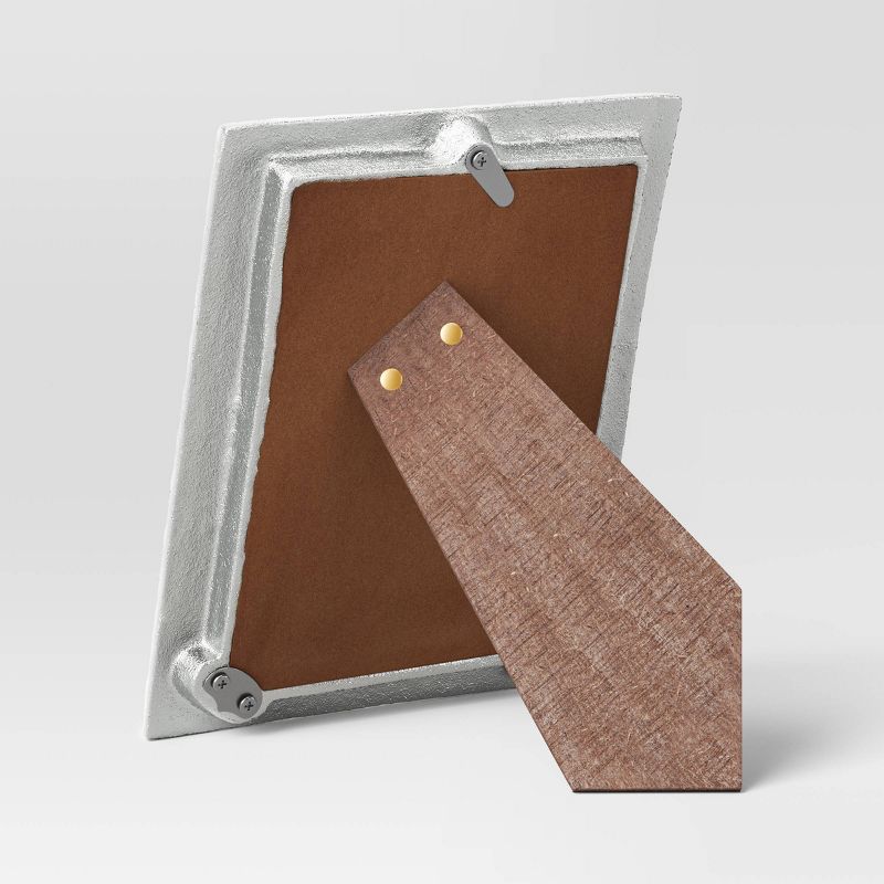 4"x6" Cast Aluminum Texture Metal Table Frame - Threshold™, 5 of 6
