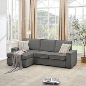 Modular Sectional Sofa, U/L-Shaped Couch w/ Removable Cover, Modern Convertible Deep Seat Sofa, Comfy Cloud Sleeper Sofa Couch for Living Room&Office - 1 of 4