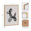Kate & Laurel All Things Decor 16"x20" Gallery Black Bubble Balloon Dog Animal Print by The Creative Bunch Studio Gold - 3 of 4