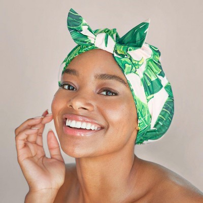 Kitsch Luxury Shower Cap - Palm Leaves in Recycled Polyester