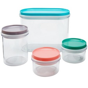 The Lakeside Collection Set of 4 Mini Storage Containers with Lids - 1 of 2
