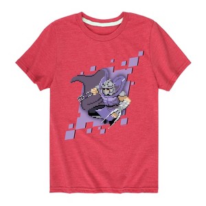 Boys' - Teenage Mutant Ninja Turtles - Shredder Pixels Short Sleeve Graphic T-Shirt - 1 of 4