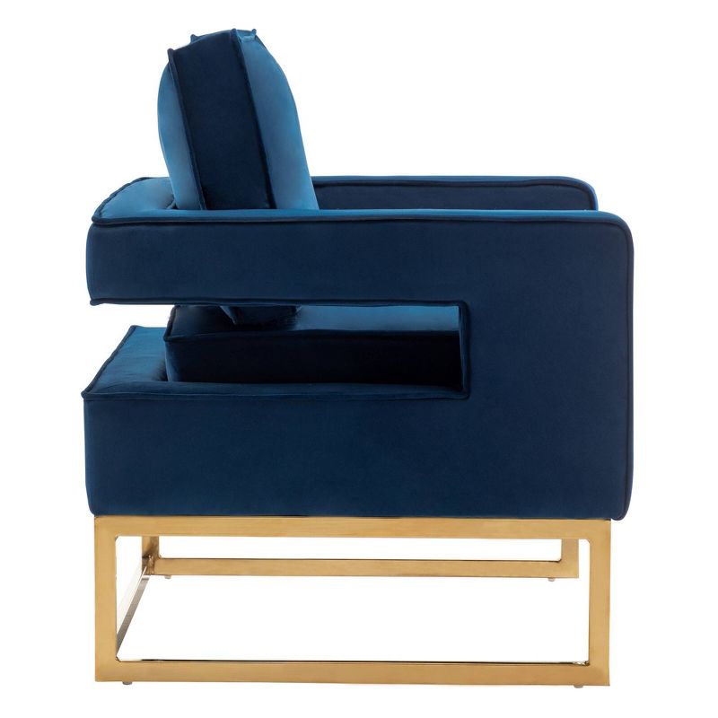 Breighton Home Take a Seat Carrie Velvet Accent Lounge Armchair with Base, 3 of 9