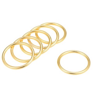 Unique Bargains Zinc Alloy Craft DIY Hardware Bag Accessories O-Ring Buckles 6 Pcs - 1 of 3