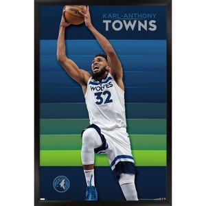 Trends International NBA Minnesota Timberwolves - Karl-Anthony Towns 23 Framed Wall Poster Prints - 1 of 4