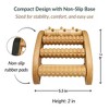 Evideco French Home Goods Natural Wooden Foot Roller Massager - 4 of 4