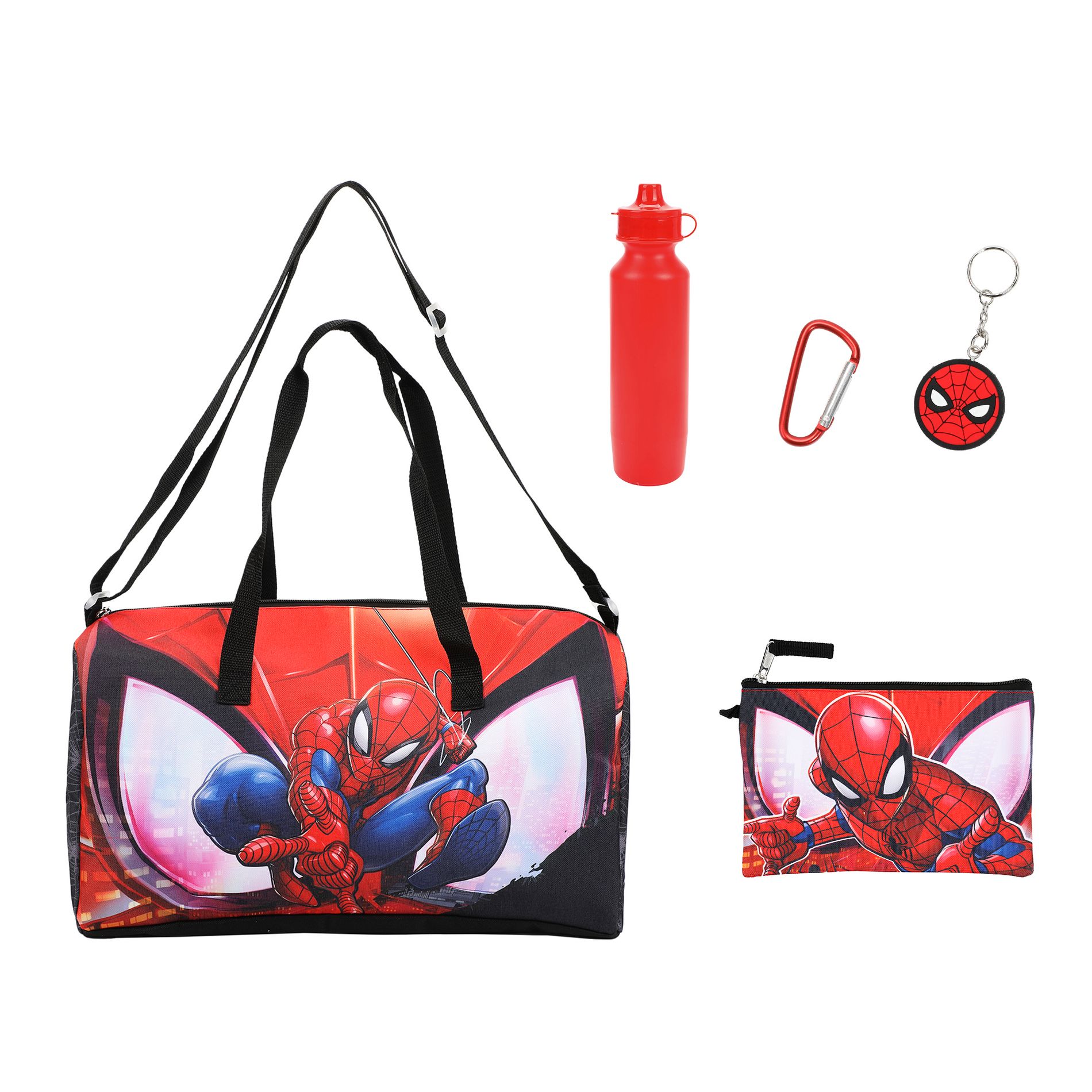 Spider-Man Hero & Mask 5-Piece Duffel Bag Set