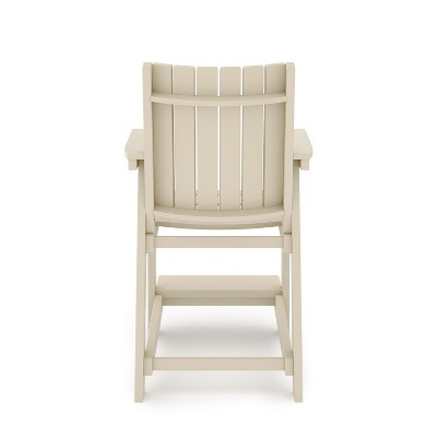 NicBex Outdoor Dining Chair,American Traditional Patio Dining Chairs with Weather Resistant Frame,28 inch Chairs Suitable for Patio,Garden,Beige