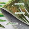 8x10 Area Rug Palm Tree Leaf Washable Area Rug, Non Slip Low Profile, Green - 4 of 4