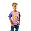 LankyBox Foxy Youth Purple Colorblock Crew Neck Short Sleeve Oversized T-shirt - 4 of 4