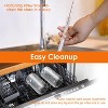 NewHome"6Pcs 16oz Mason Jar Cups with Bamboo Lids, Glass Straws & Cleaning Brush for Iced Drinks & Smoothies"Transparent - 4 of 4