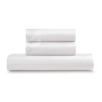 Ella Jayne White Cotton Sateen Full/Queen Duvet Cover Set