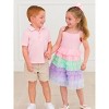 RuffleButts Baby Girls Multicolor Layered Tulle Dress - 4 of 4