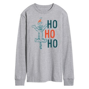 Men's - Winnie the Pooh - Tigger Christmas Ho Ho Ho Long Sleeve Graphic T-Shirt - 1 of 4