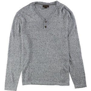 Tasso Elba Mens Marled Linen Pullover Sweater, Blue, X-Large - 1 of 1