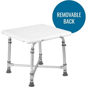 DMI Shower Chair Bath Seat for Tub or Shower Bench for Inside Shower, Made of Aluminum with Plastic Seat, FSA and HSA Eligible, Adjustable Height, - 1 of 1