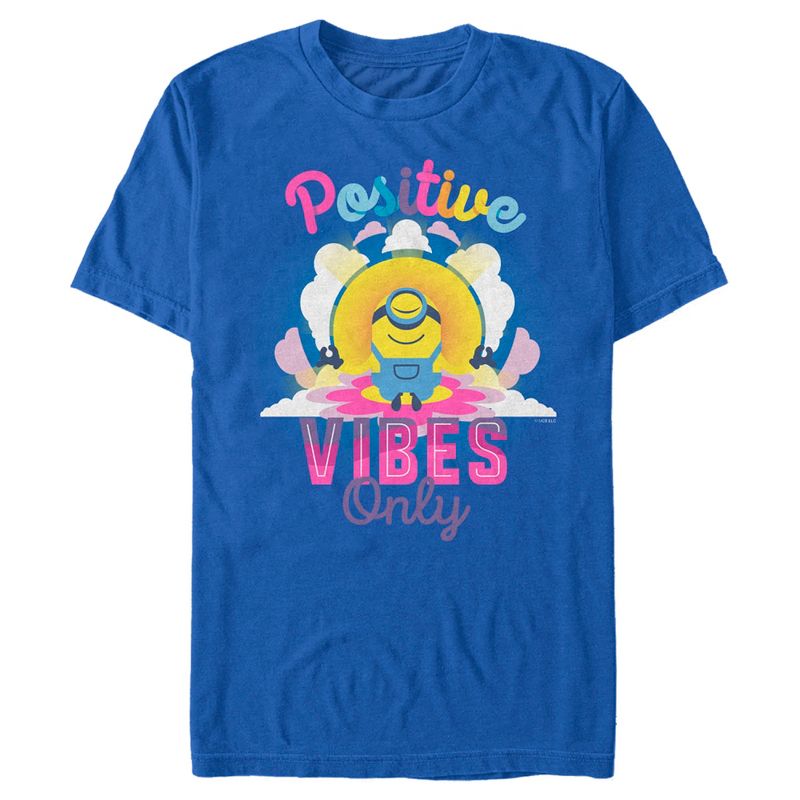 Men's Minions: The Rise of Gru Stuart Positive Vibes Only T-Shirt, 1 of 5