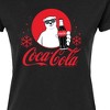 Women's - Coca-Cola - Polar Bear Circle With Snowflakes Juniors Fitted Graphic T-Shirt - 2 of 3