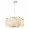 Viviana 4-Light Pendant - Art Deco Steel Fixture in Polished Nickel, Dimmable, 19.75" - 4 of 4