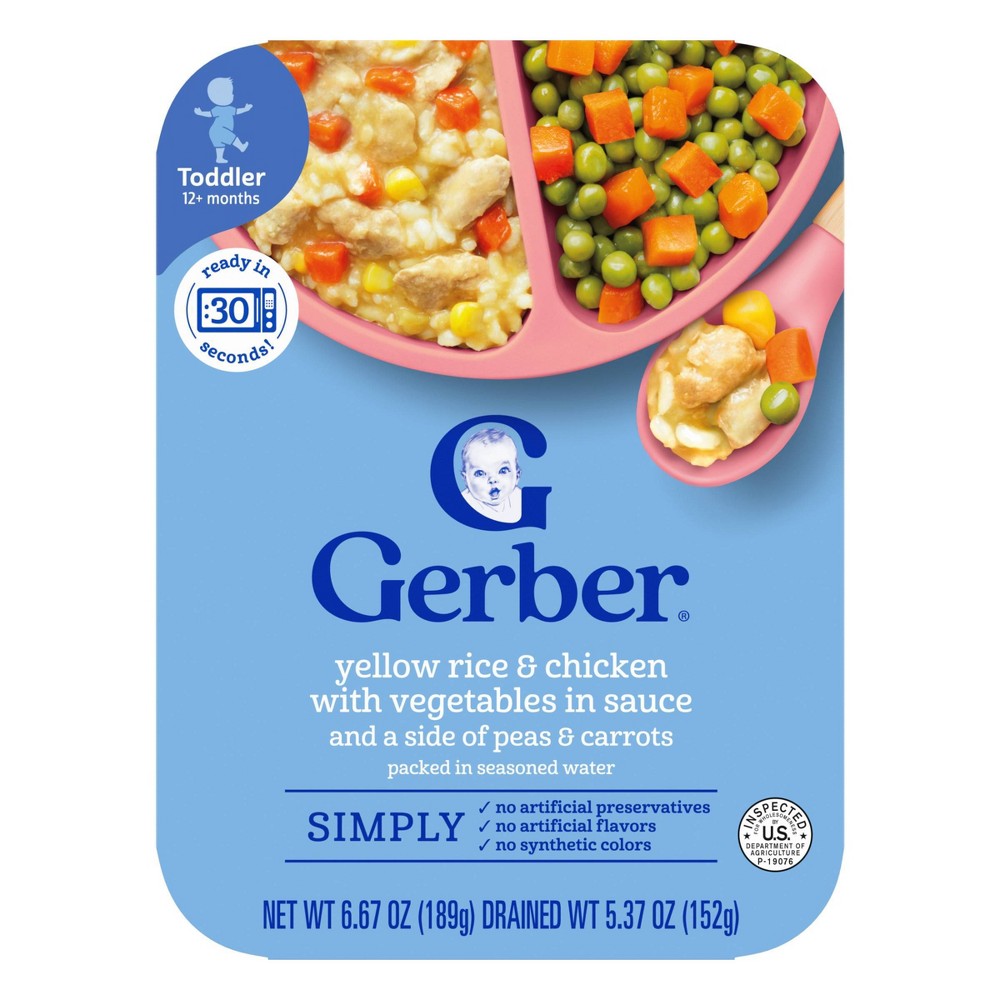 UPC 015000056056 product image for Gerber Baby Food Yellow Rice & Chicken with Vegetables Sauce Toddler - 6.67oz | upcitemdb.com