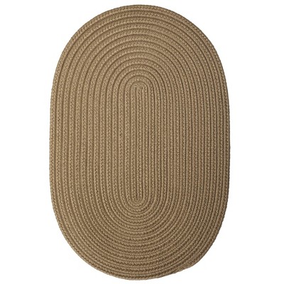 Colonial Mills Barataria Braided Rug, Cafe 8x10, Oval Shape