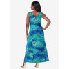 Jessica London Women's Plus Size Stretch Cotton Tank Maxi Dress - 3 of 4
