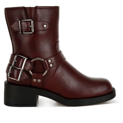 Caribou Harness Detail Biker Women Boots