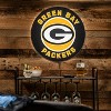Evergreen Ultra-Thin Edgelight LED Wall Decor, Round, Green Bay Packers- 23 x 23 Inches Made In USA - 3 of 4