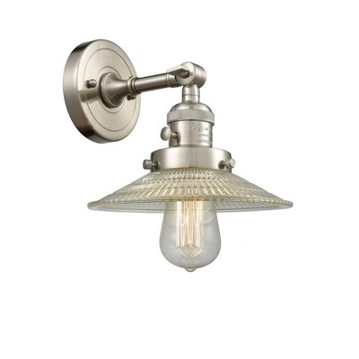 Halophane - 1 Light Wall Sconce In Industrial Style-8 Inches Tall and 8.5 Inches Wide