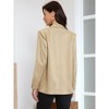 INSPIRE CHIC Women's Business Casual Notch Lapel Long Sleeve Double Breasted Oversized Blazer - 3 of 4