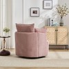 Modern Swivel Accent Chair with 360 Degree Rotation Upholstered Barrel Design for Living Room or Bedroom–Maison Boucle - 3 of 4