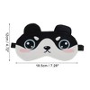 Unique Bargains Soft Cartoon Sleep Mask Round Eyes Black White 1 Pc - 4 of 4
