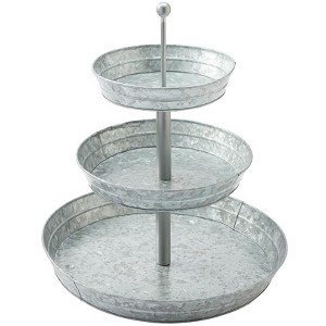 The Lakeside Collection Galvanized Metal Serving Collection - 1 of 4