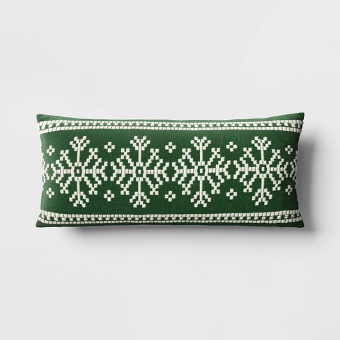 Embroidered Christmas Couch Pillows Olive Throw Pillows for 