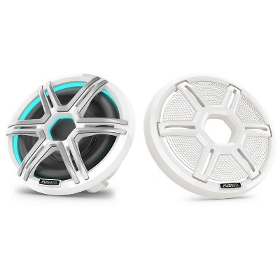 Garmin Fusion Apollo AP-SL10SPW 10" LED Marine Subwoofer Sport Grill White with Garmin Fusion Apollo 010-13293-11 10" Sport Grill Mesh White (AP-G1...