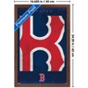 Trends International MLB Boston Red Sox - Logo 25 Framed Wall Poster Prints - 3 of 4