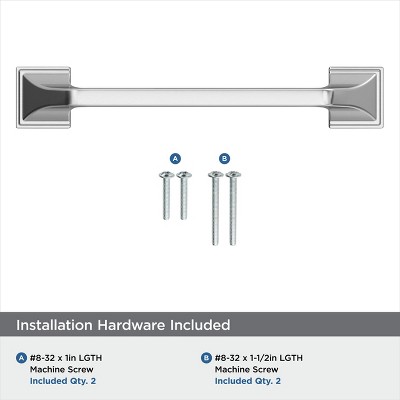 Exceed Polished Chrome 6" Cabinet Bar Pull
