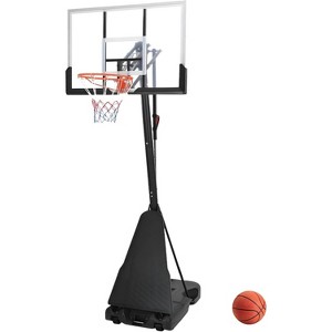 Basketball Hoop Outdoor 5.2-10Ft Portable, 47 Inch Shatterproof Backboard & Rebound Plate & Quick Adjustable Basketball Goal System for Kids/Adults - 1 of 4