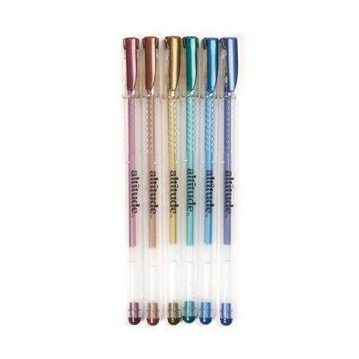 Altitude 6ct Gel Pens Assorted Color Ink